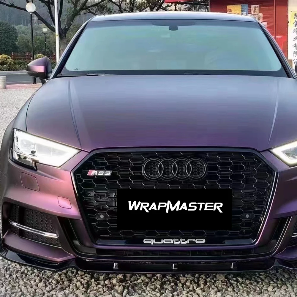 

Wrapmaster 5M/10M/18M High Qualified PET Liner Matte Magic Purple Vehicle Stickers Automotive Vinyl Wrap