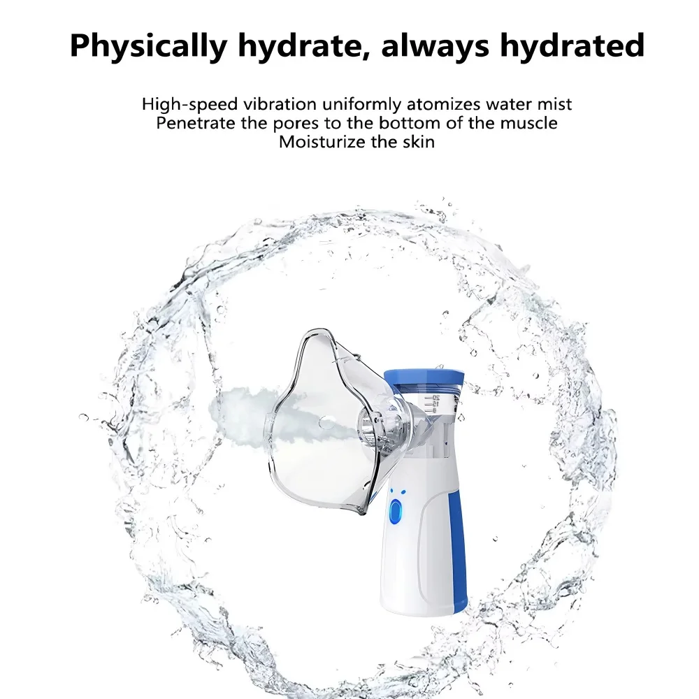 Portable Nebulizer Inhalator Handheld Hydrating Humidifier Adult Kids Skin Care/Drug Inhalation/Medical Treatment Inhaler Tools
