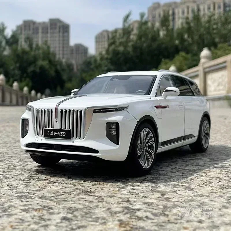 1: 18 FAW CA SUV Liga Simulação Carro HONGQI E-HS9 Modelo Decoração de Mesa Decoração de Carro Adulto Presente Coleção Exibição