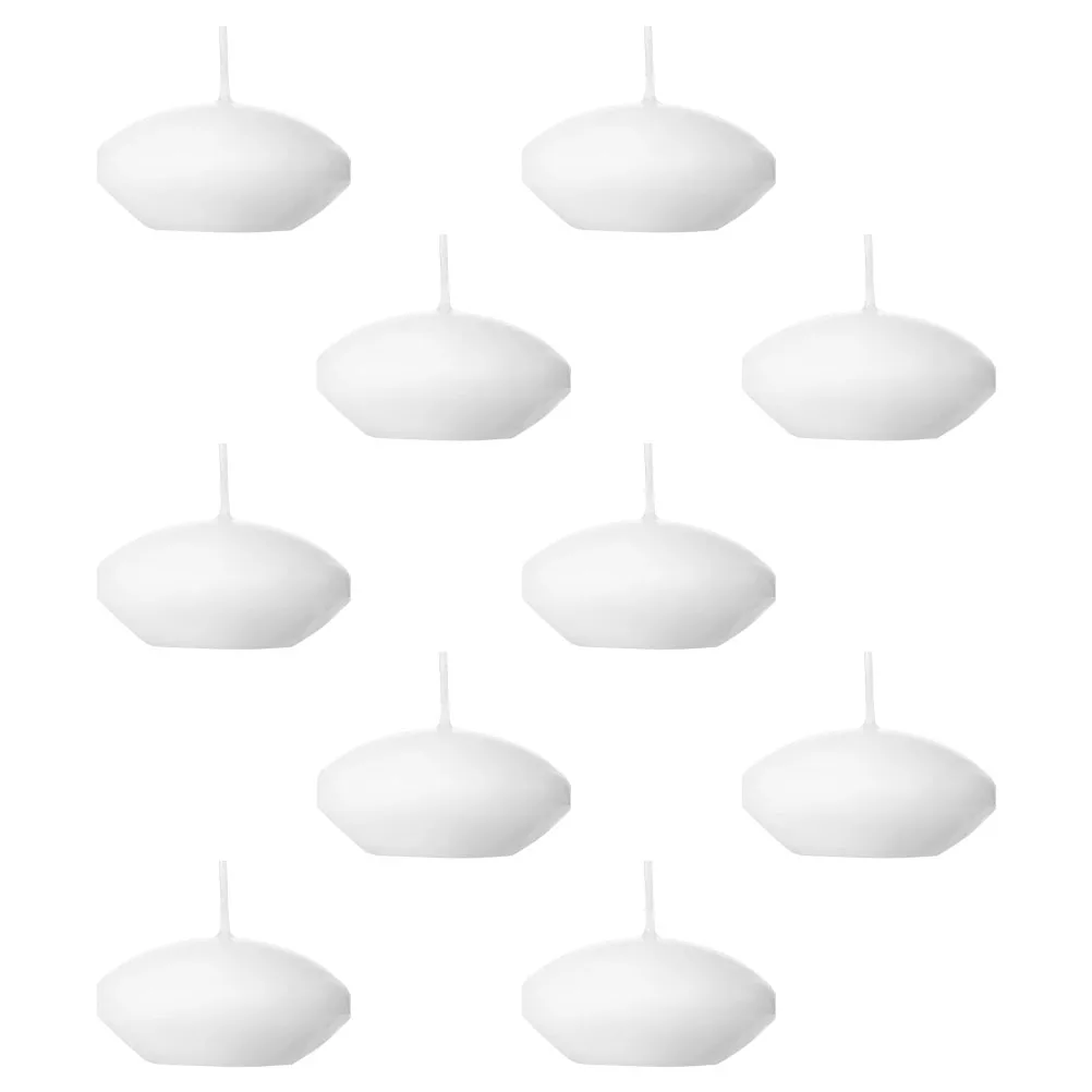 

10pcs Water Floating Candles Home Decor Cylinder Unscented Tealight for Centerpieces Bathrooms Bedrooms Parties Weddings