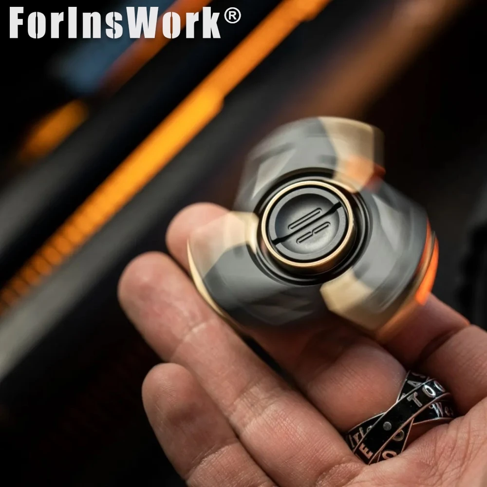 LAUTIE BIT09 ジルコニウム真鍮製オフィス玩具 メタルフィジェットトイ フィジェットスピナー メタルフィジェットトイ