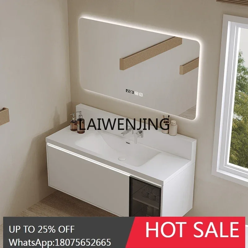 concealed into the wall type faucet bathroom cabinet combination bathroom washstand