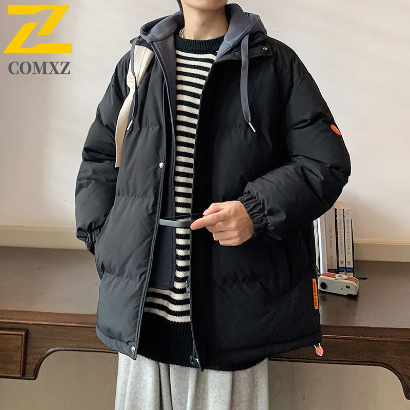 남성 파커 코트 겨울 따뜻한 캐주얼 야외 여행 스노우 코튼 패딩 자켓 작업 두꺼운 방풍 스키 방한 빵 자켓