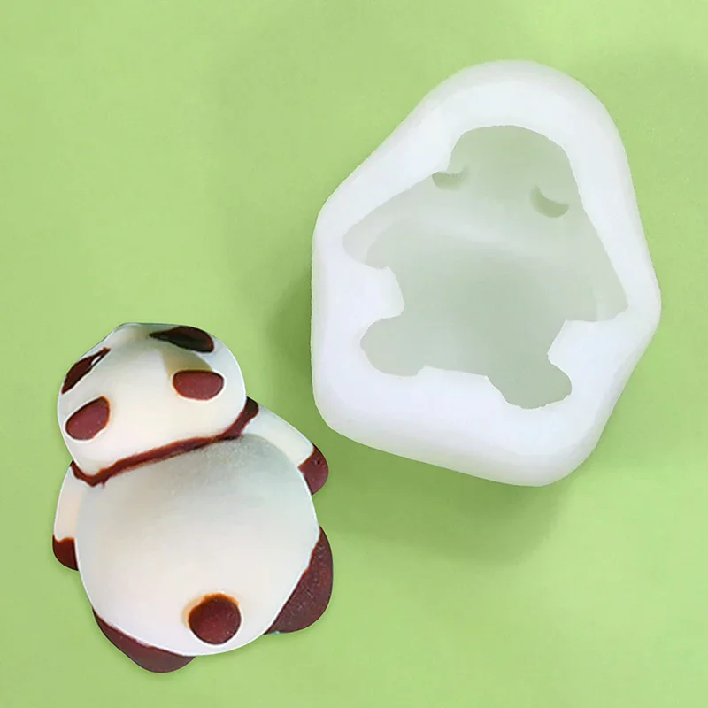 Panda Silicone Mold Food Grade Reusable Non Stick Cute Cartoon Cake Jelly Pudding Maker Dessert Decoration Kitchen Baking Tool
