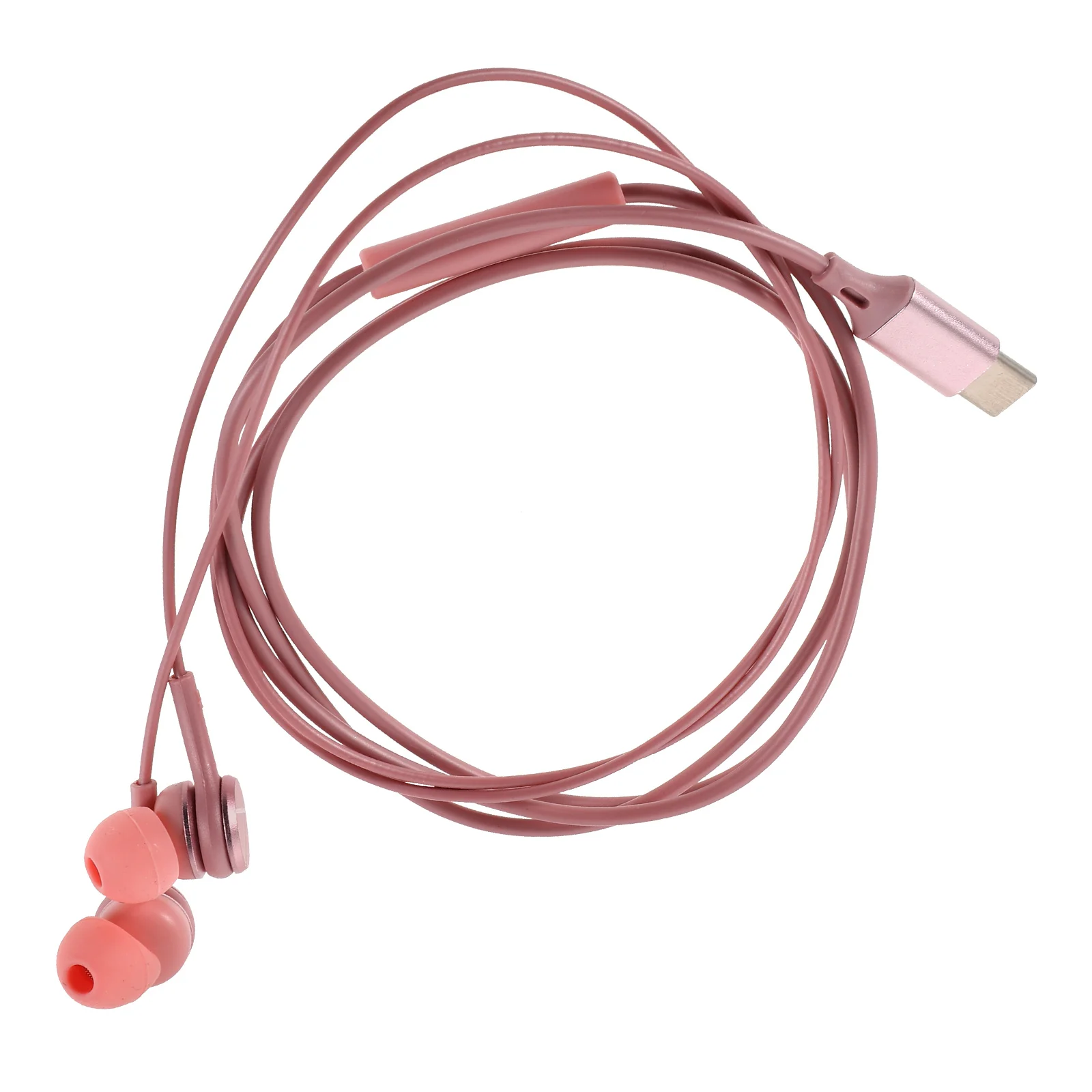 

【】Noise Isolating Earbuds Type C Headphones Mic Durable Sound Portable Comfort Music Game Earphones Wire