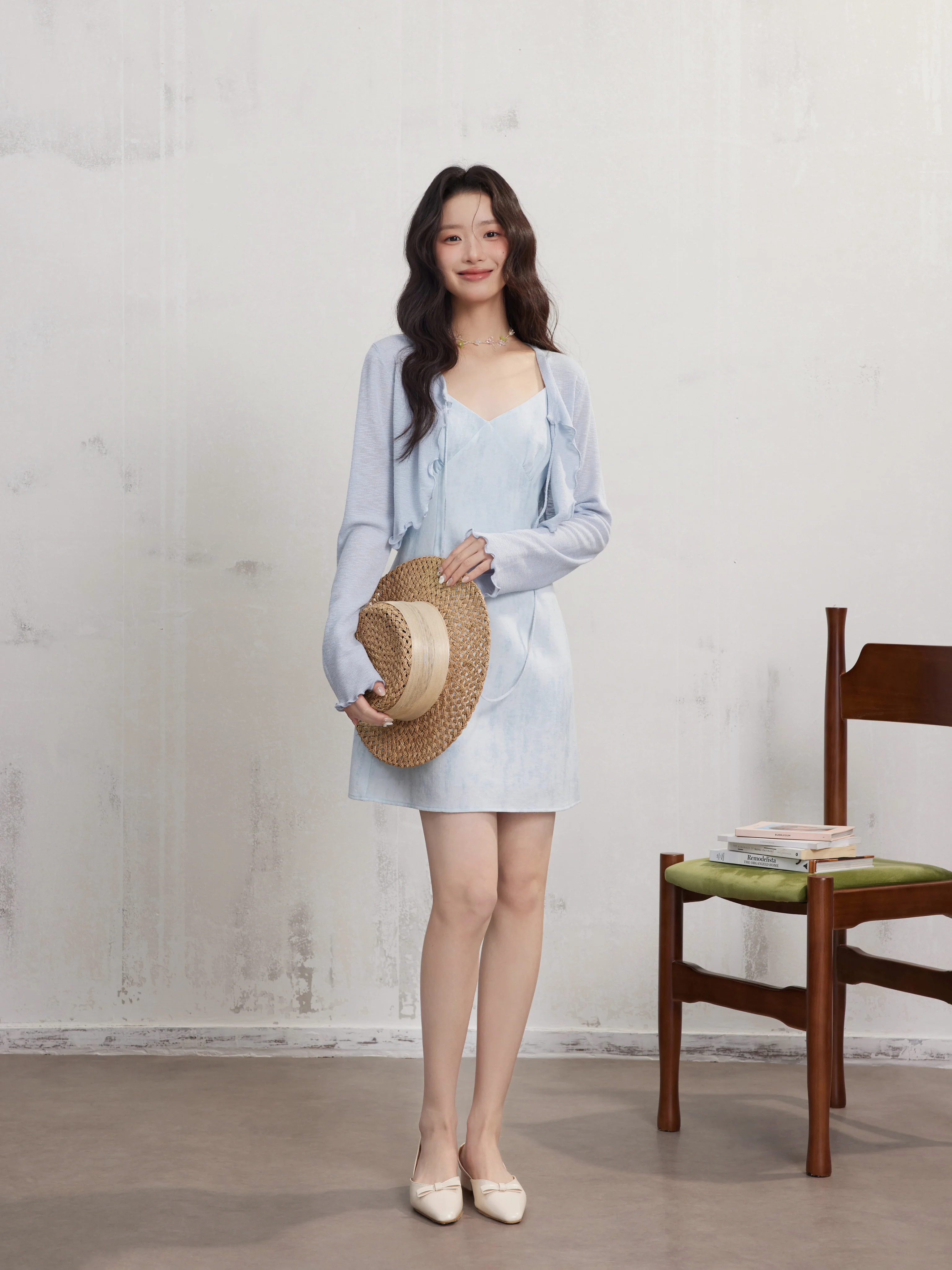 V คอ Cami ชุดผู้หญิงฤดูร้อน Petite SLIM FIT A-Line ชุดมินิ Elegant แขนกุดเอว Cinching ด้านในสวมใส่ทุกวันชุดเดรส