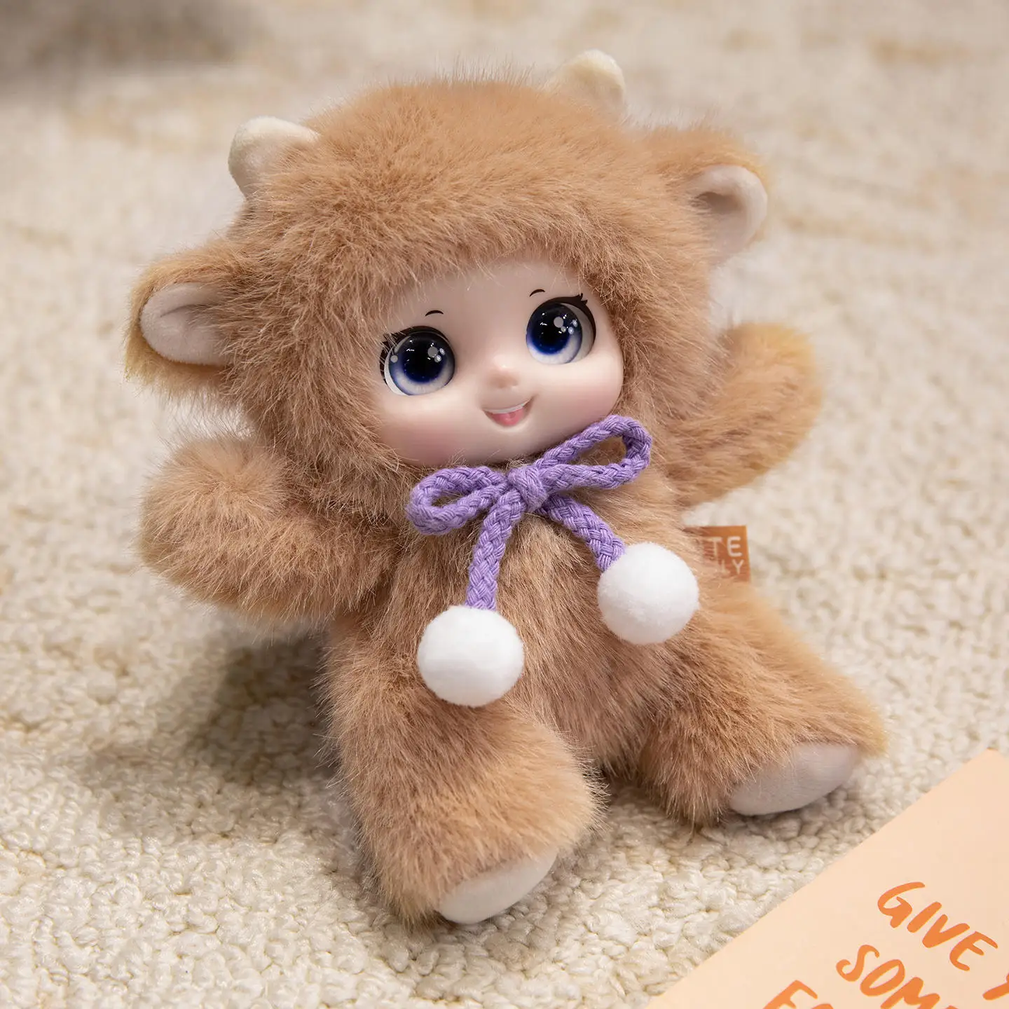 18 cm große Bären, Schafe, Kaninchen und Frösche, Plüschtier, niedliche Tiere, leuchtend farbiger Duft, Vinylpuppen, Kinderspielzeug, Mädchen-Geburtstagsgeschenk