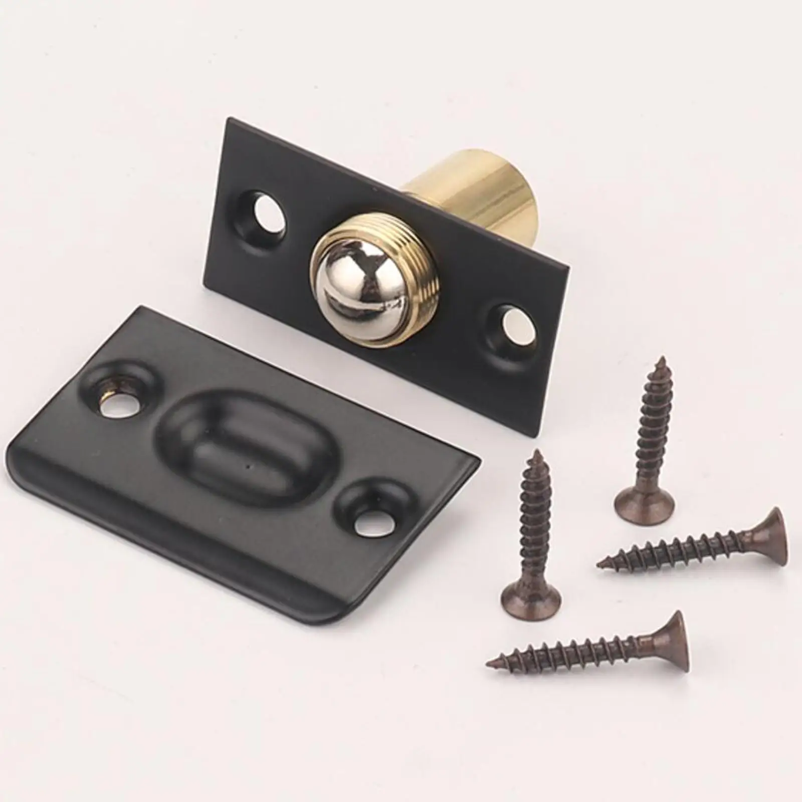 Adjustable Ball Door Catches Beads Lock Roller Ball Catch Spring latches for Closet Internal Cupboard Bathroom Room Doors