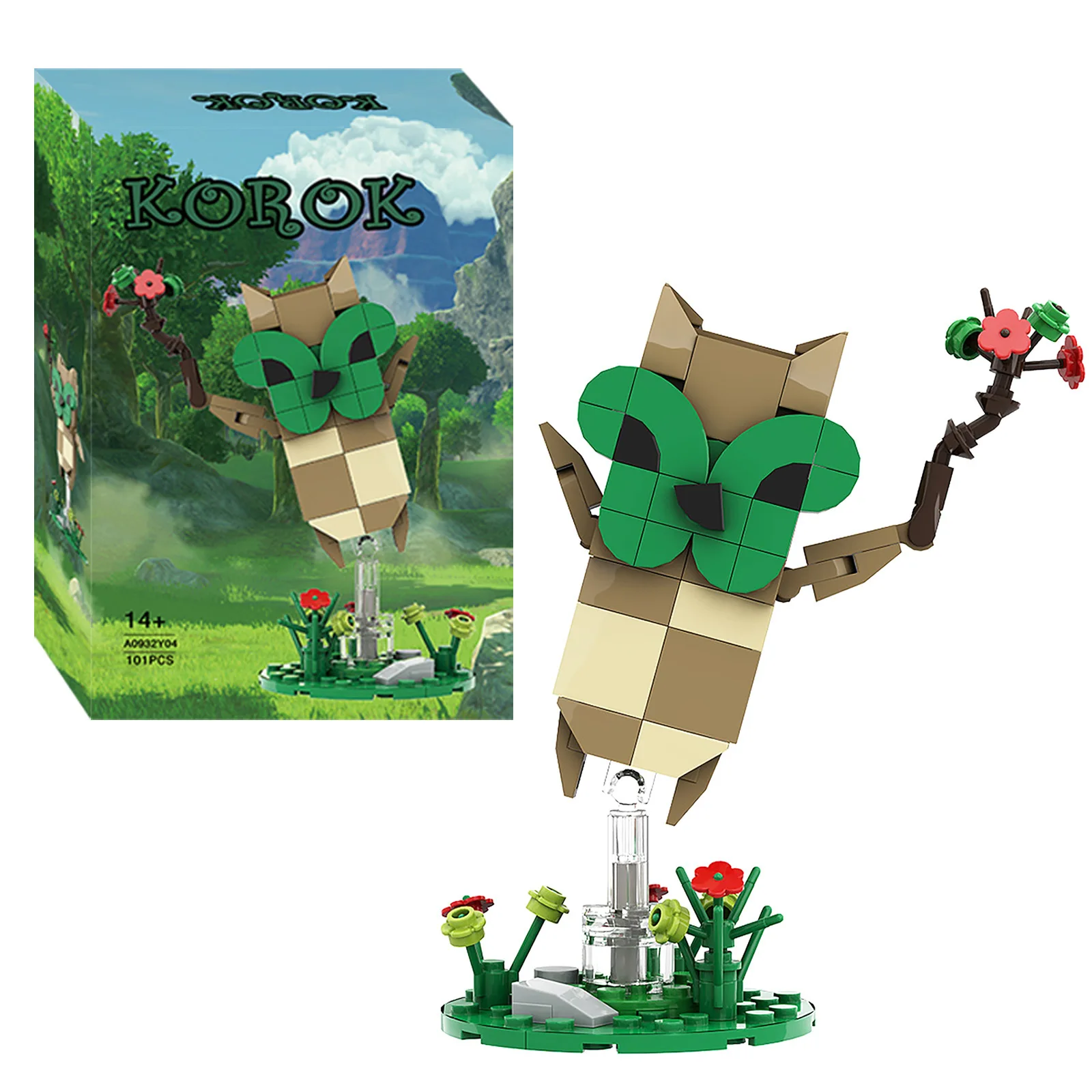 Bricklink Ideas Zeldaed Action Figures Bricks Yahaha Korok - BOTW Keglo Seeds Sets With Box Building Blocks Kid Toys Gift