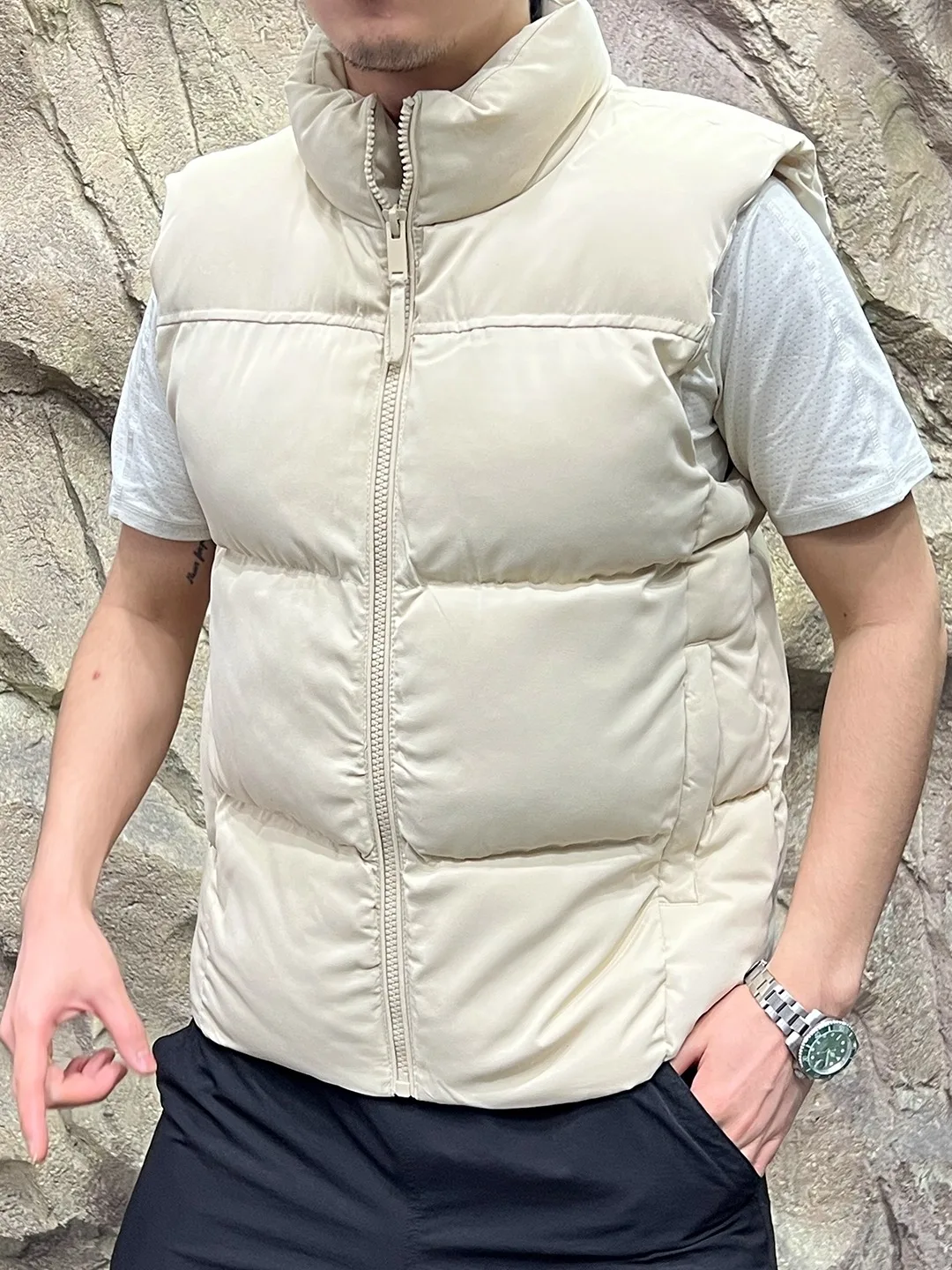 

Хлопковый жилет с воротником-стойкой Thiened для мужчин и женщин, однотонный, зимний, устойчивый к ветру и холоду, магазин 899, подходит для подставки