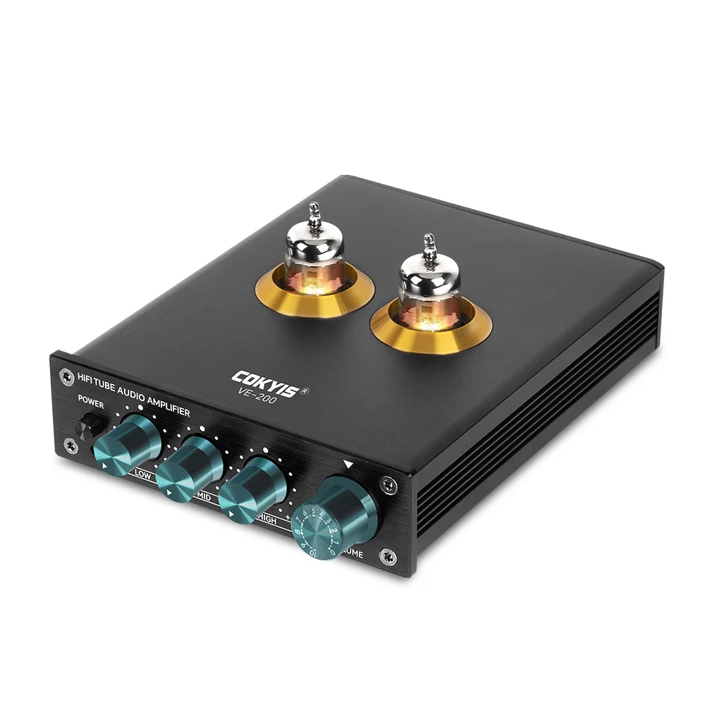 HiFi Audio Preamplifier Vacuum Tube Amplifier For Natural Sound Buffer Treble Bass Adjustment Preamp Amplifier