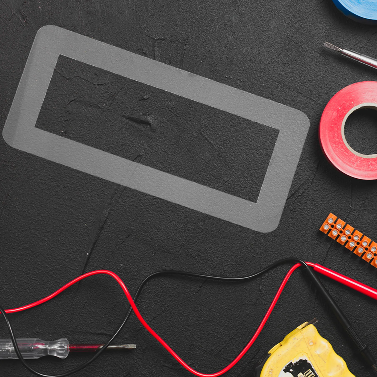 

Self Adhesive Electrical Outlet Cover 3 Gang Light Switch Wall Plate Screwless Receptacle Protector Easy Install