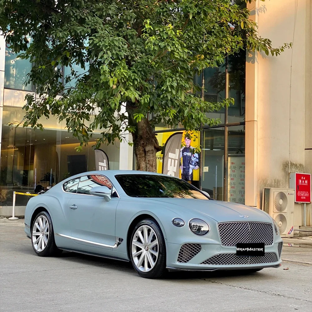 

Wrapmaster 1.52x15m TPU Matte Battleship Gray Paint Protection Film Wet Install Colored PPF Car Wrap