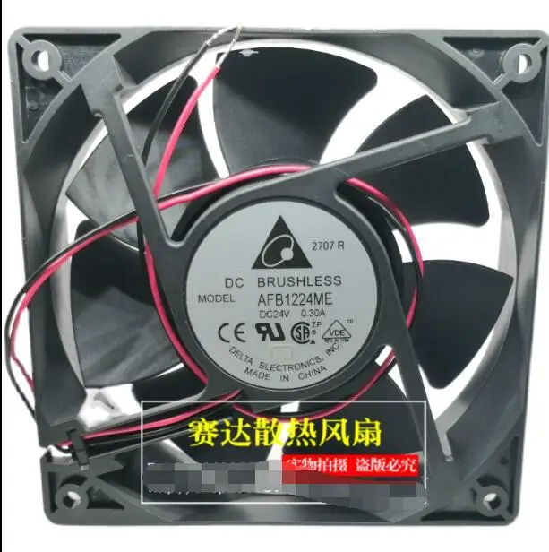 

Delta Electronics AFB1224ME DC 24V 0.30A 120x120x38mm 3-Wire Server Cooling Fan