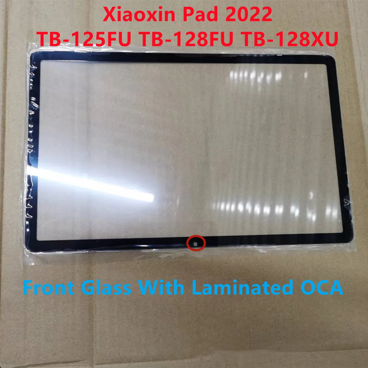 New 10.6\'\'For Lenovo Xiaoxin Pad 2022 Tablet TB-125FU TB128FU TB128XU Touch Screen Front Glass Cover Lens Panel+ OCA Glue Tested