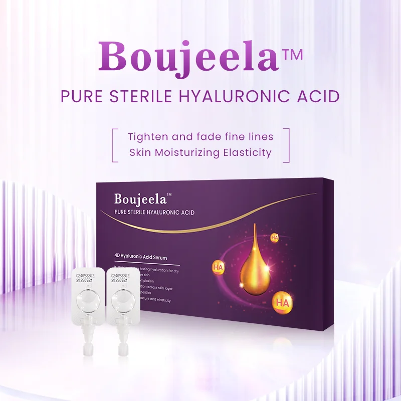 Anti Aging Boujeela Pure 4D Hyaluronic Acid Serum Firming Skin Deep Moisturizing Remove Wrinkles Serum Brightening Essence