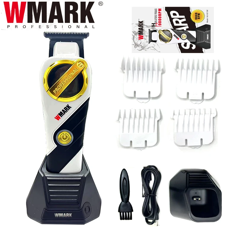 NG 9213 WMARK 9000 tr/min moteur magnétique tondeuse à cheveux pour hommes DLC t-blade zéro écart Machine de finition tondeuse à cheveux professionnelle