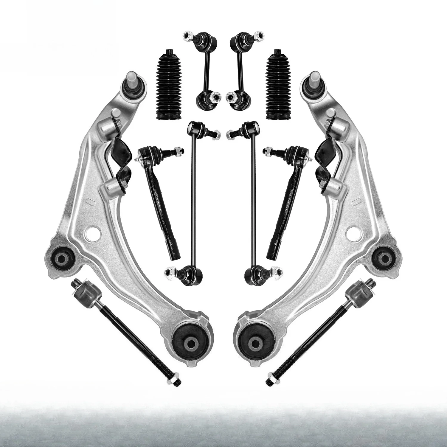 Front Lower Control Arm Tie Rod Sway Bar 12pc Kit For Nissan Maxima 2009-2014