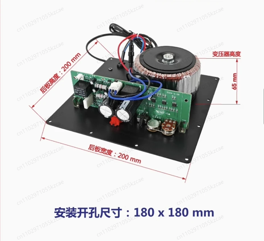 

Плата усилителя мощности для активного сабвуфера, домашний кинотеатр SUB с коаксиальным входом для 10-дюймового динамика, 220В