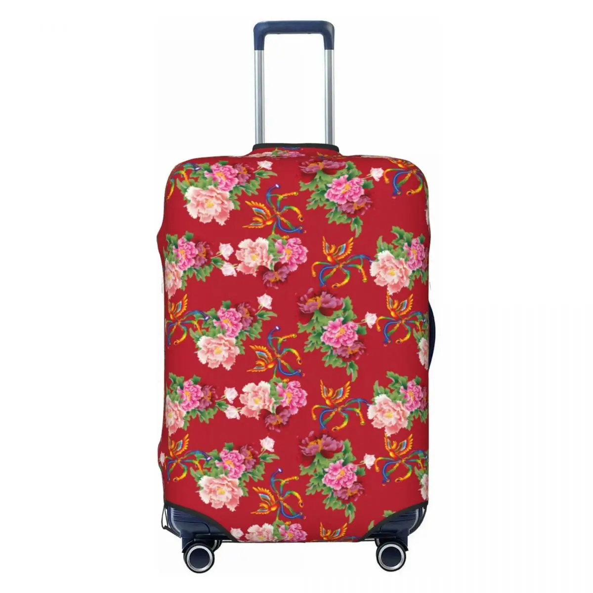 Dongbei Big Flower Suitcase Cover Chinese Style Cruise Trip Protector Holiday Strectch Luggage Supplies