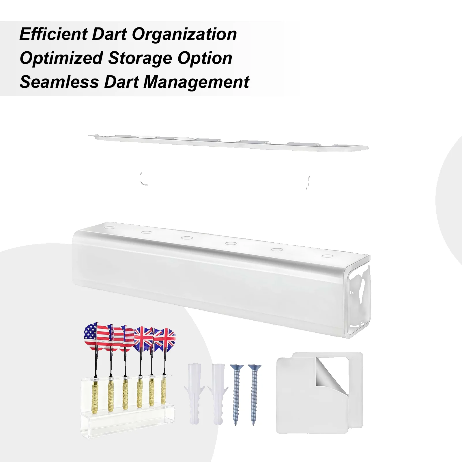 

Dart Racks Acrylic Display Organizer Multi-Capacity Storage Wall Mounted Dart Holder For Indoor Outdoor Game Rooms Studios