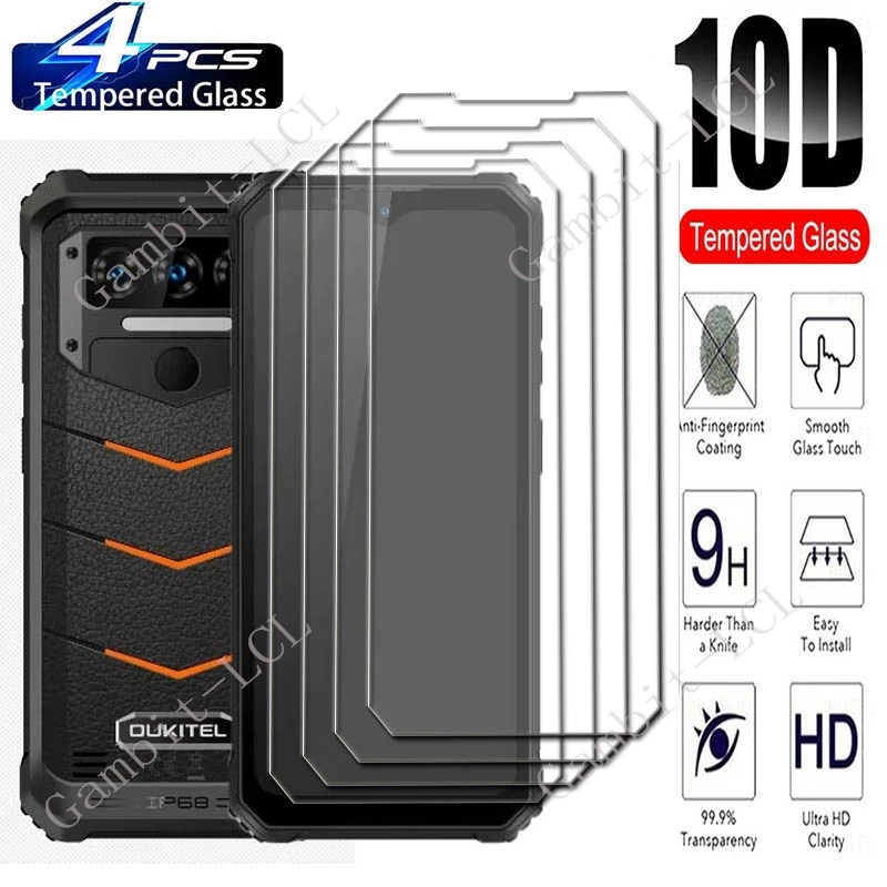4PCS For Oukitel WP38 6.52" Screen Protective Tempered Glass ON  OukitelWP38 WP 38 Protection Cover Film