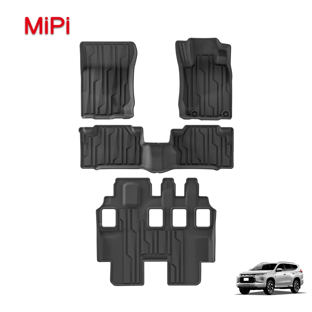 

Custom High Quality TPE 3D Car Floor Mat Waterproof Non-slip Car Mat for Mitsubishi Pajero Sport 2015-2024 RHD Fuel