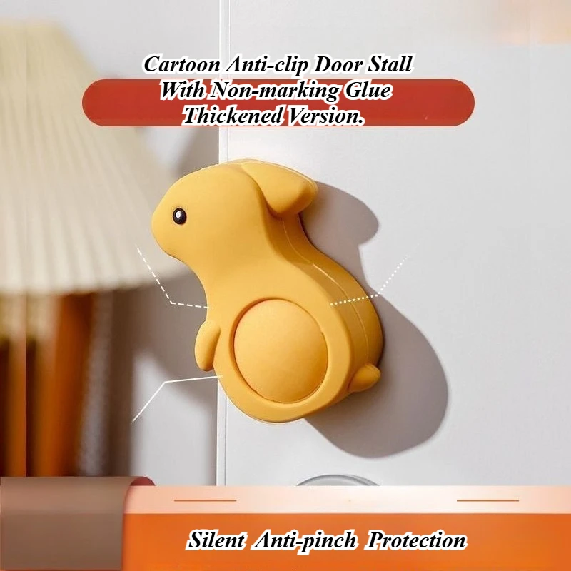 

Baby Safety Door Finger Pinch Guard Cartoon Animal Security Stopper Foam Finger-Proof Prevents Slamming Door Locked in Room