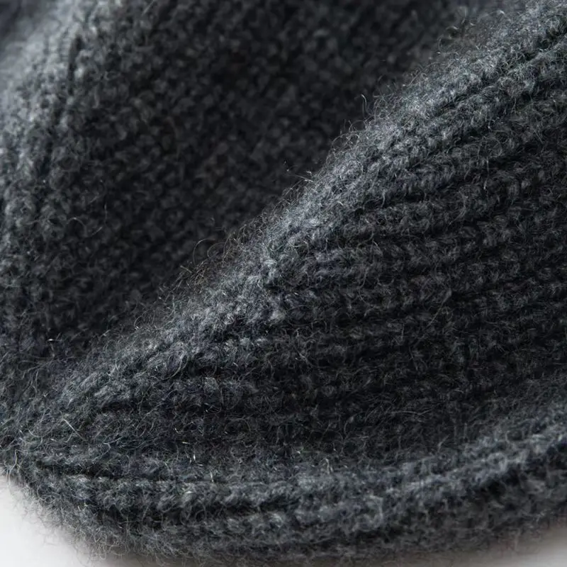 High Quality 100% Cashmere Knitted Hat for Women and Men Casual Beanie Hat Thicken Cap Winter Soft Warm Cashmere Caps Unisex