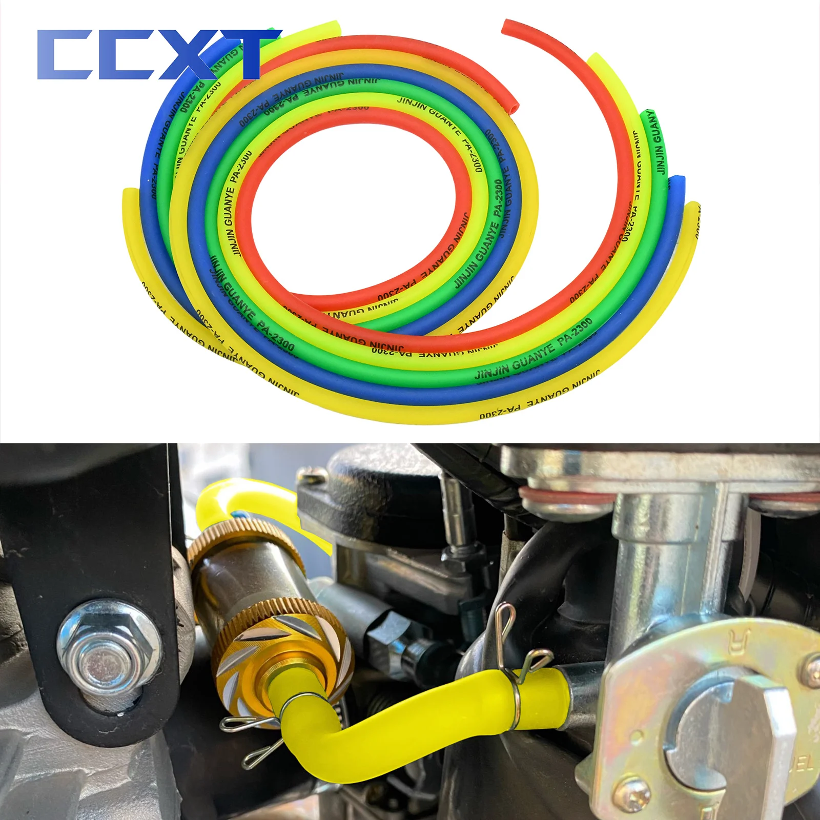 Motorcycle Dirt Bike ATV Scooter 1M 3M 5M Yellow Green Red Blue Fuel Oil Hose Tubes For Honda KTM Kawasaki Yamaha Suzuki Etc