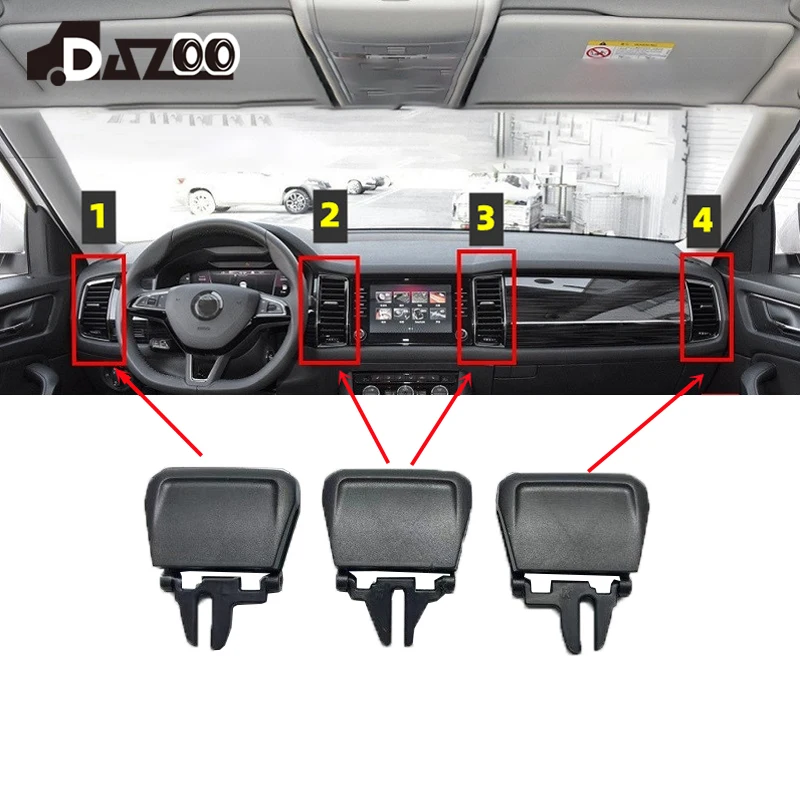 56G 819701 A 56G 819702 A 56G 820951 A 56G 820952 A Do Skoda KODIAQ Samochodowa panelowa klimatyzacja Wylot wentylacyjny Klips