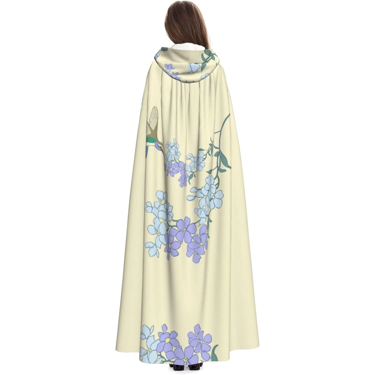 

Накидка-накидка унисекс для взрослых с капюшоном, милые накидки с принтом свежих орхидей, костюмы для рождественских тематических вечеринок фокусников