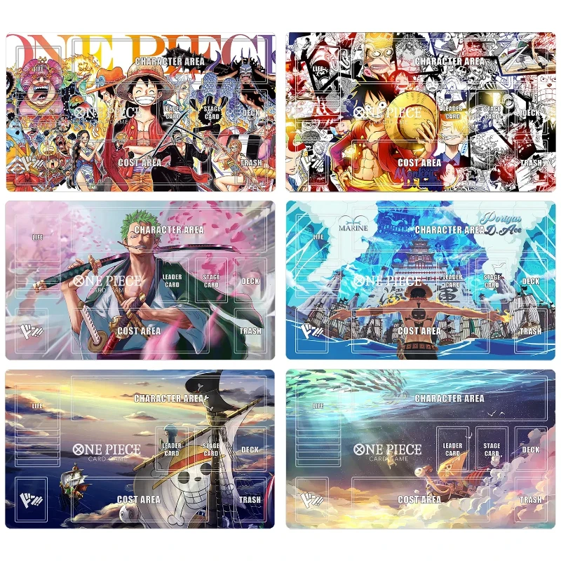 20Models One Piece Dedicated GAME Card Mat OPCG Battle Luffy Zoro Ace Law Nami Yamato Gift Toy Game Anime Table Mat 60*35cm