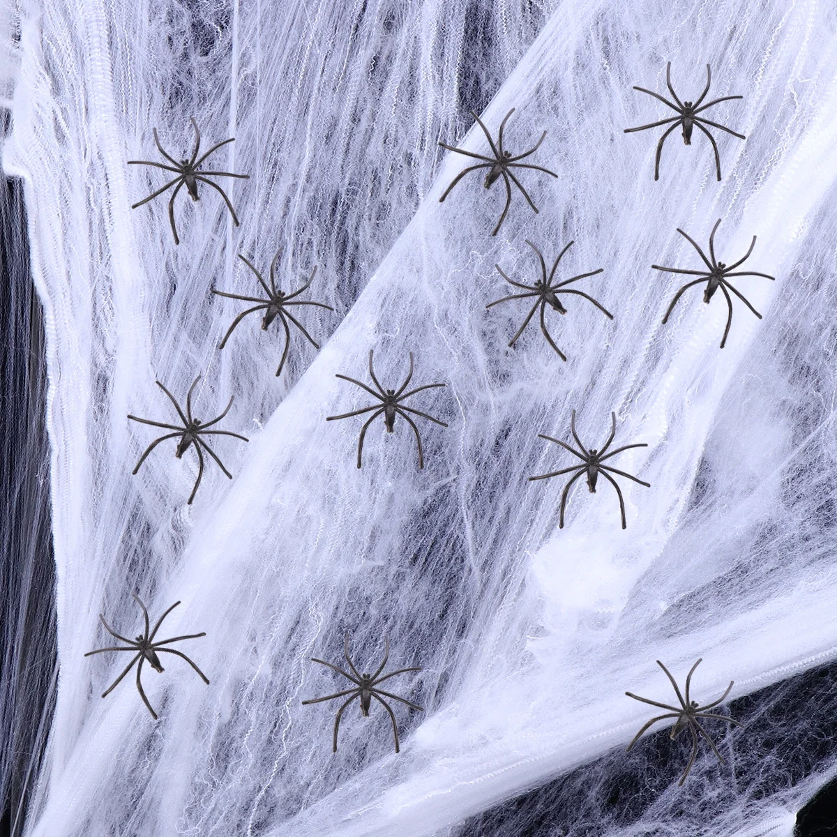 

1 set 1 Set Halloween Spider Web Decor Fake Cobwebs With Spiders Halloween Party Supplies For Home Yard Outdoor Decoration