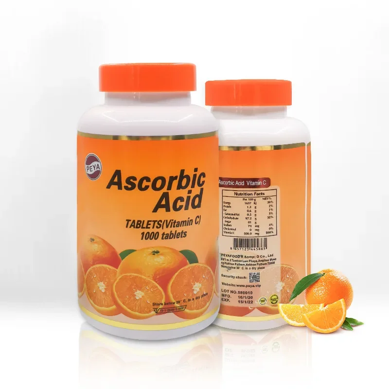 

1000 VC tablets supplemented with vitamin C, orange flavor and healthy nutrition are suitable for VC lack of dietary supplement