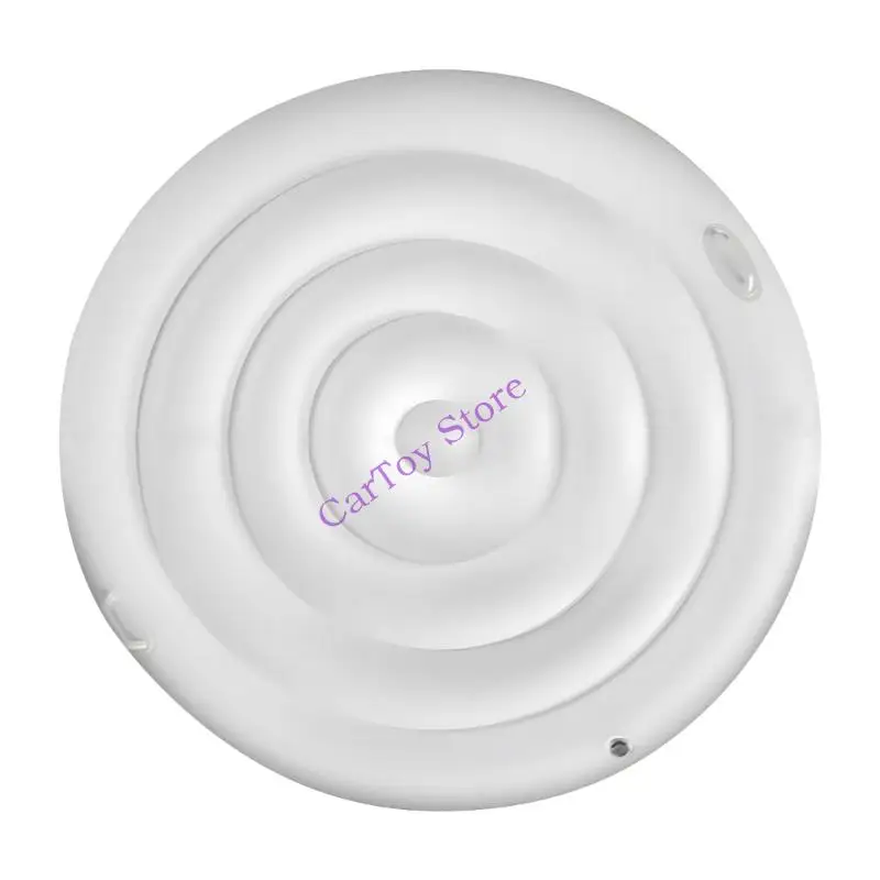 عززت غطاء حوض سباحة قابل للنفخ ل 4.75ft أحواض استحمام ساخنة مستديرة الاحتفاظ بالحرارة في الهواء الطلق سبا ملحق مع تصميم مقبض #1