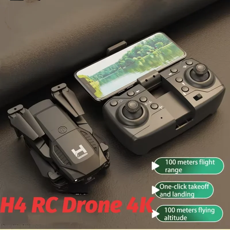 

H4 Мини RC Дрон 4K Двойная камера Wi-Fi Fpv Широкоугольный удержание высоты Складной жест Квадрокоптер Вертолет Детские игрушки Подарки для взрослых