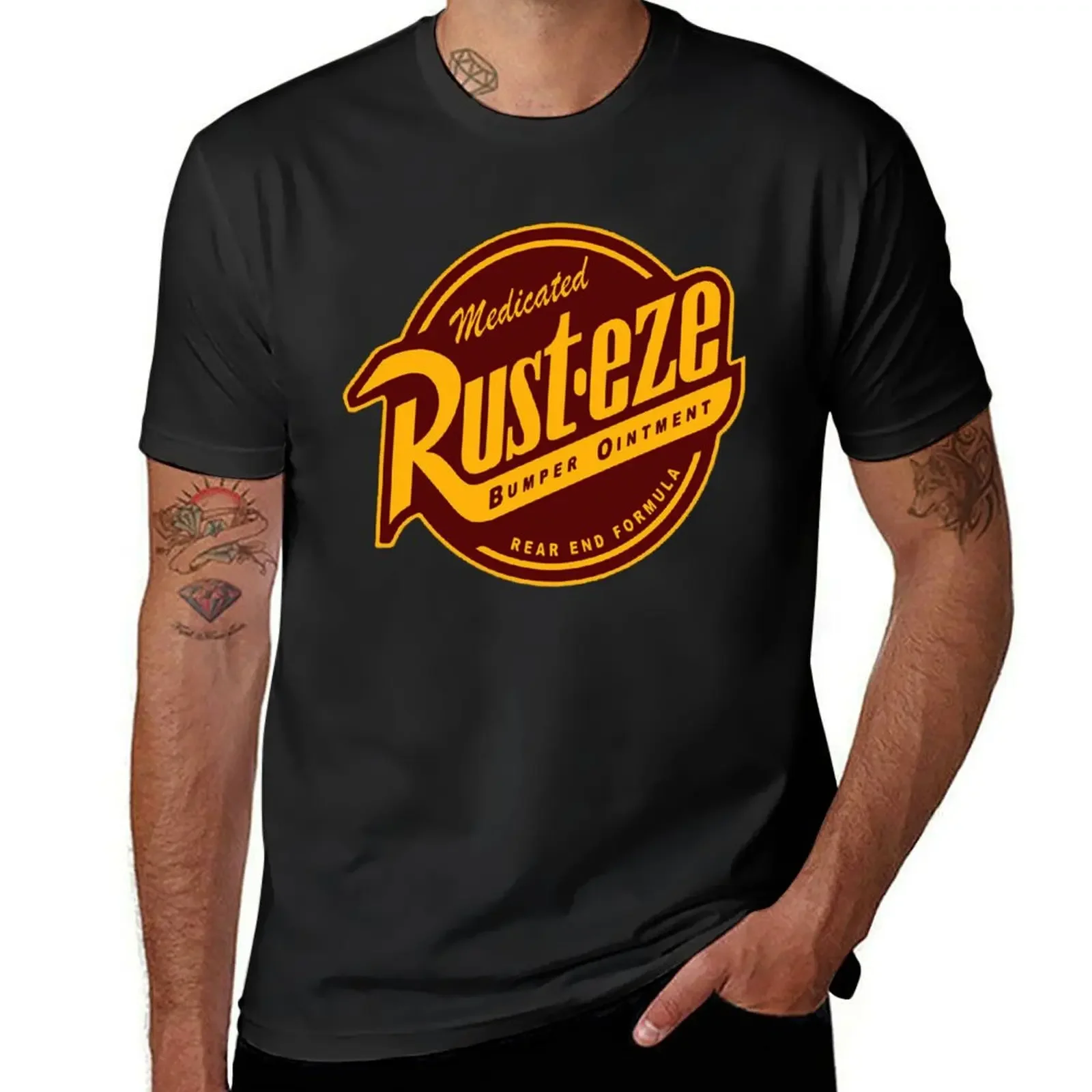 Rust eze T-Shirt customizeds vintage clothes sports fans summer top oversized t shirt men