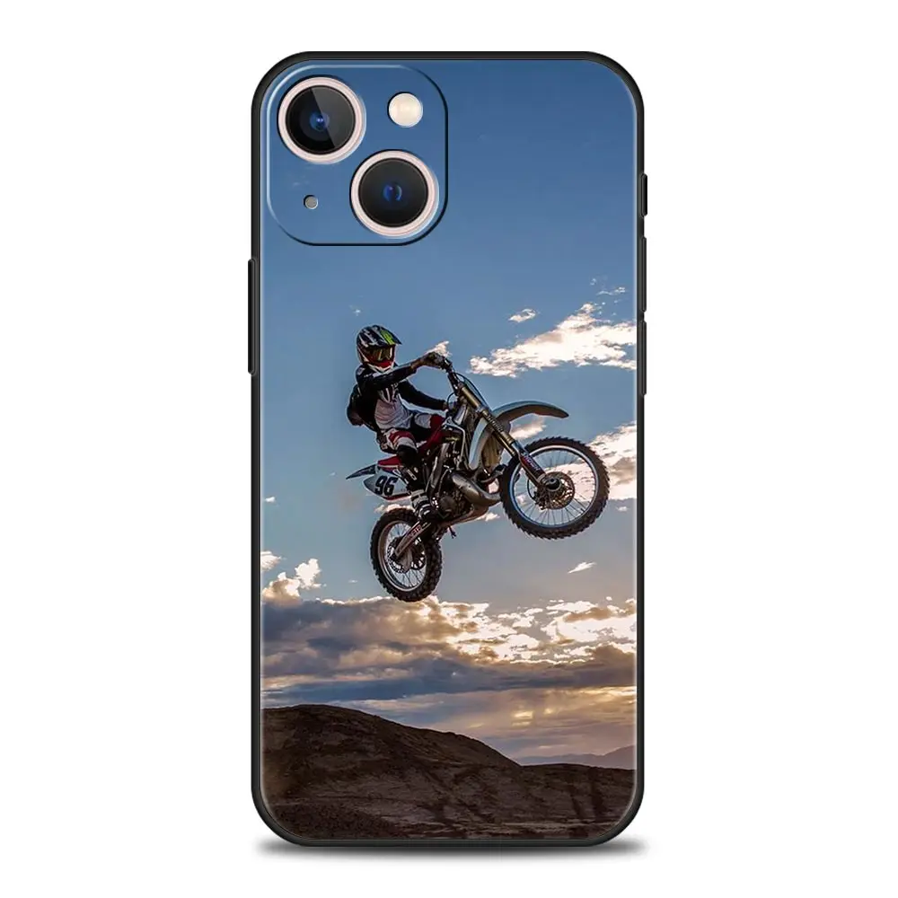 Funda de teléfono deportiva para Moto Cross, carcasa para iPhone, Apple 15, 14, 13 Pro Max, 12, 11 Mini, 7, 8 Plus, XR, XS, X, SE, 2020