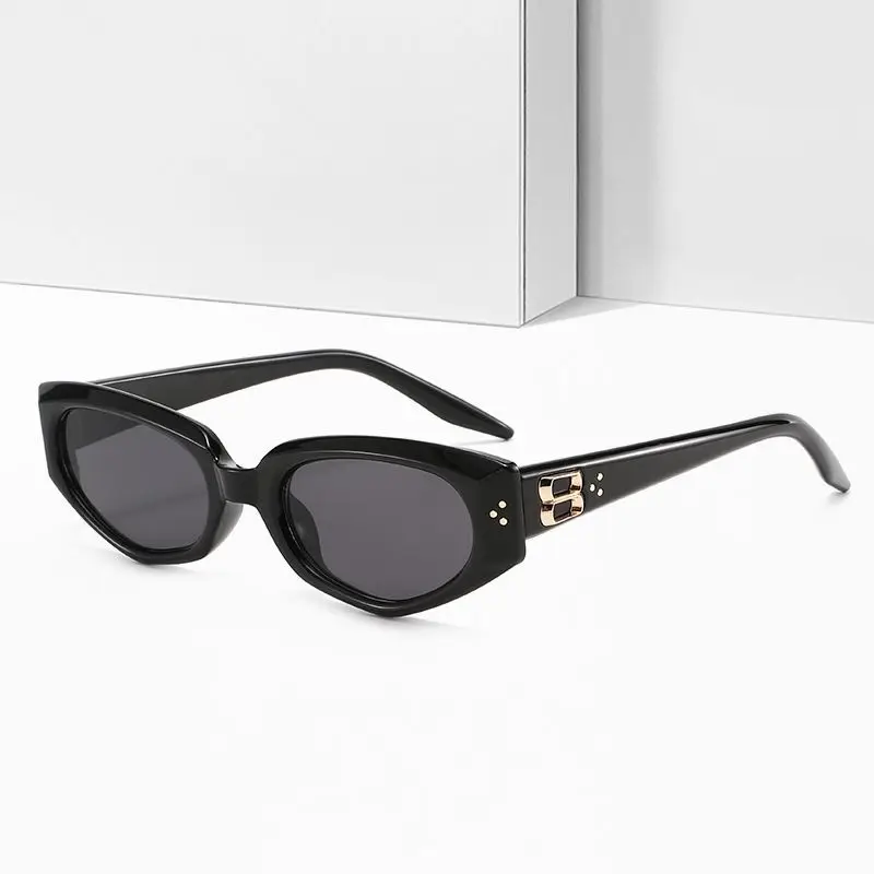 

Винтажные унисекс-солнцезащитные очки «кошачий глаз» с узкой оправой, новинка 2026 года, высококлассные, с защитой от УФ-излучения, для летнего повседневного образа