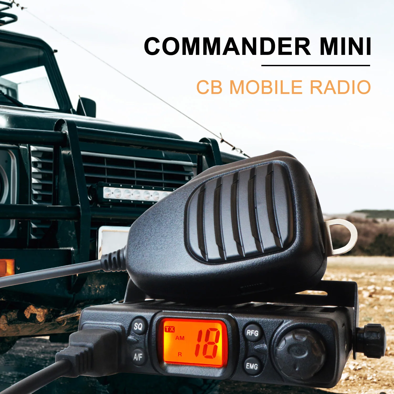 CB mobile radio Citizen Band 26.965-27.405MHz FM/AM 4W 40CH walkie talkie Ham Radio station Transceiver