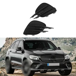 For Mercedes Benz GLC‑Class X253 AMG Line Pre‑Facelift 2016‑2019 Car Left Right Front Bumper Fog Lights Lamp Grill Grille Parts