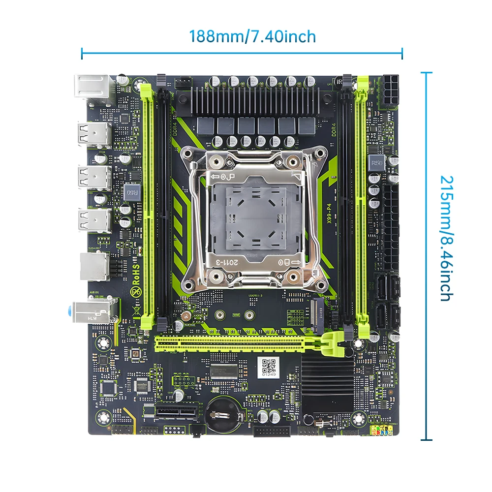 X99 Motherboard Set SOYO With LGA2011-3 Xeon E5 2630 V4 CPU DDR4 16GBx1 2133MHz RAM NVME M.2 SATA Computer Accessories image 3