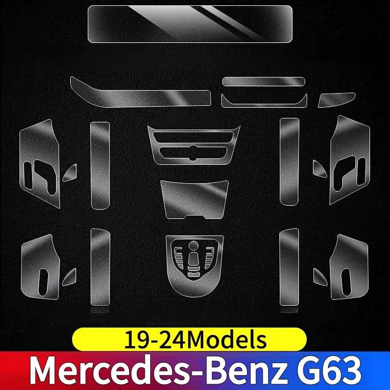For Mercedes-Benz G63 19-24 Dashboard Multimedia GPS Console Navigation Transparent Anti-Scratch Protection Film Modification
