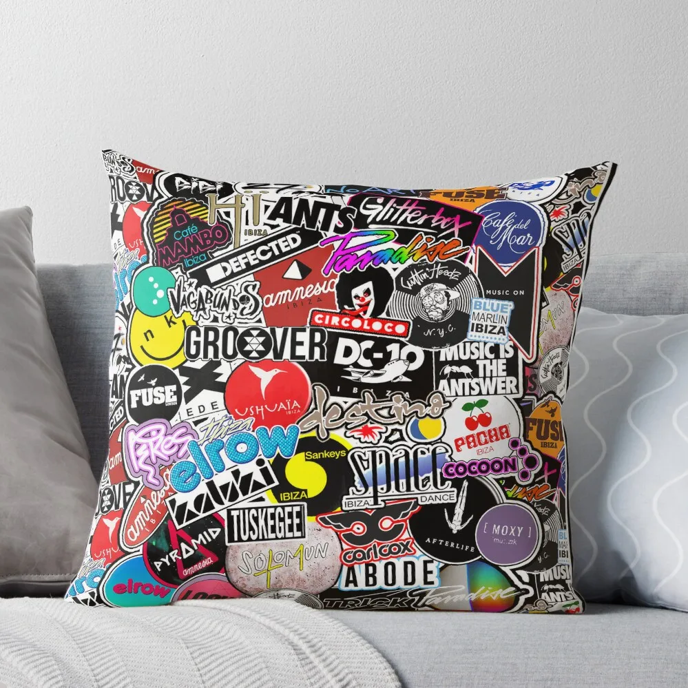 

IBIZA CLUBS POSTER - 2022 EIVISSA Throw Pillow luxury sofa pillows christmas supplies