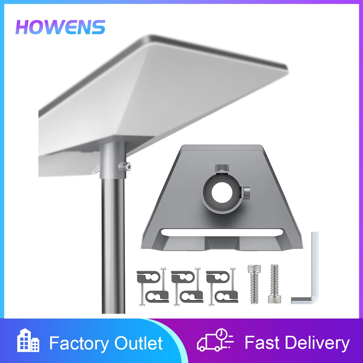 To Starlink Mini Wall Mount Rustproof & Weatherproof Adjustable Wall/Roof/Pole Mounting Kit 360 Adjustable Starlink Mini Bracket