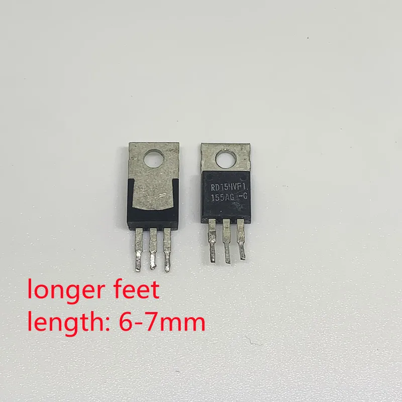 [5pcs] RD15HVF1 RD15HVF1-101 (With tin)[ 175MHz 520MHz, 5W replaced 2SC1972 ] Longer foot or Short foot . stock - 100% Original