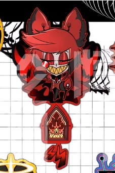 Atrybuty Gry Anime Nadruk Figurka z Kreskówki Idol Akrylowy Brelok Zawieszka Cosplay Maskotka Prezent Świąteczny Kolekcja Halloween