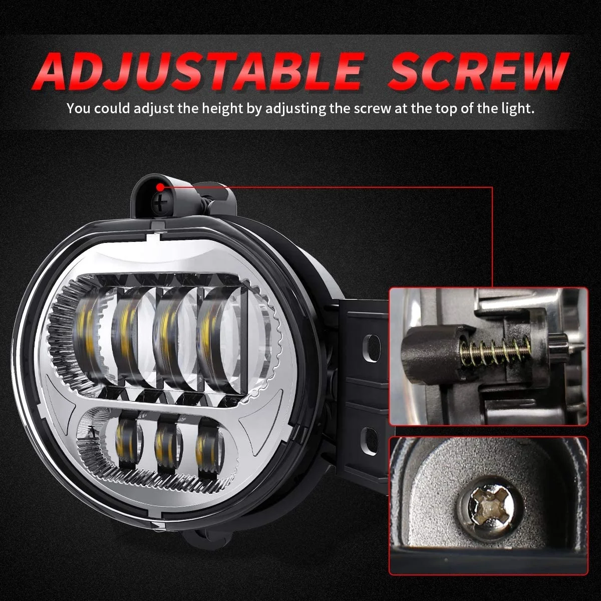 RAM 1500 LED Fog Light Driver and Passenger Side led fog lamp for Dodge Ram 1500 2500 3500 2002-2009