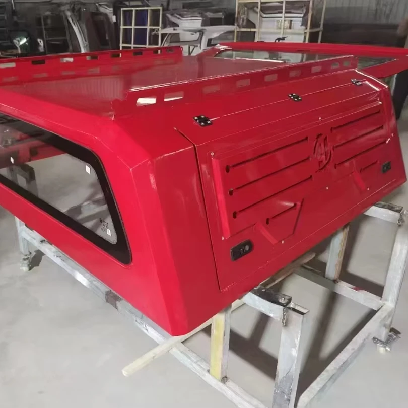 Flying Wing High Hard Top Aluminum Roll Up Tonneau Cover For  For For Vigo SR5 GWM Poer Trucks-Waterproof Hard Type